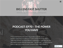Tablet Screenshot of biglensfastshutter.com